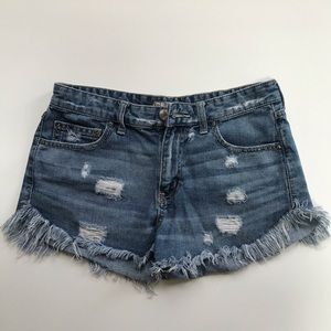 Free People Cutoff Jean Shorts Size 27